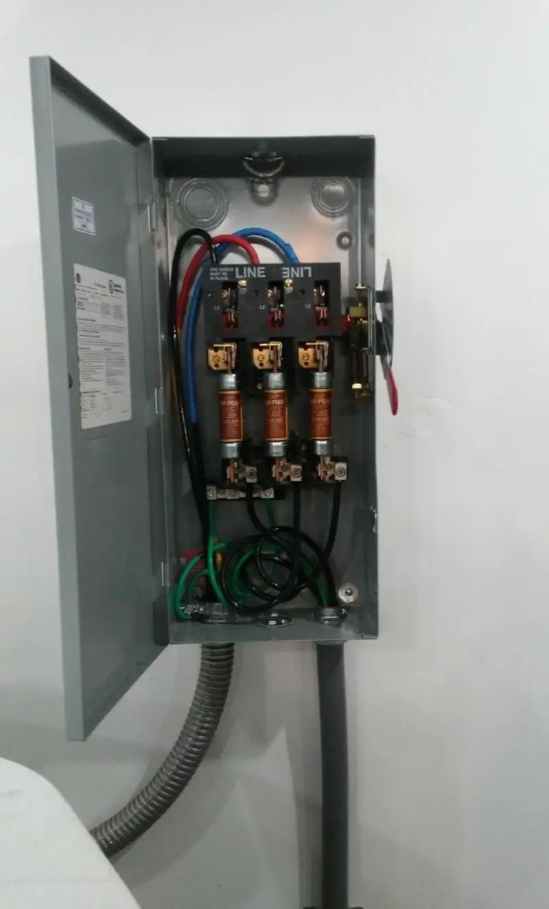 Three-phase disconnect switch installed for Electrical Wiring & Rewiring in Roosevelt Park